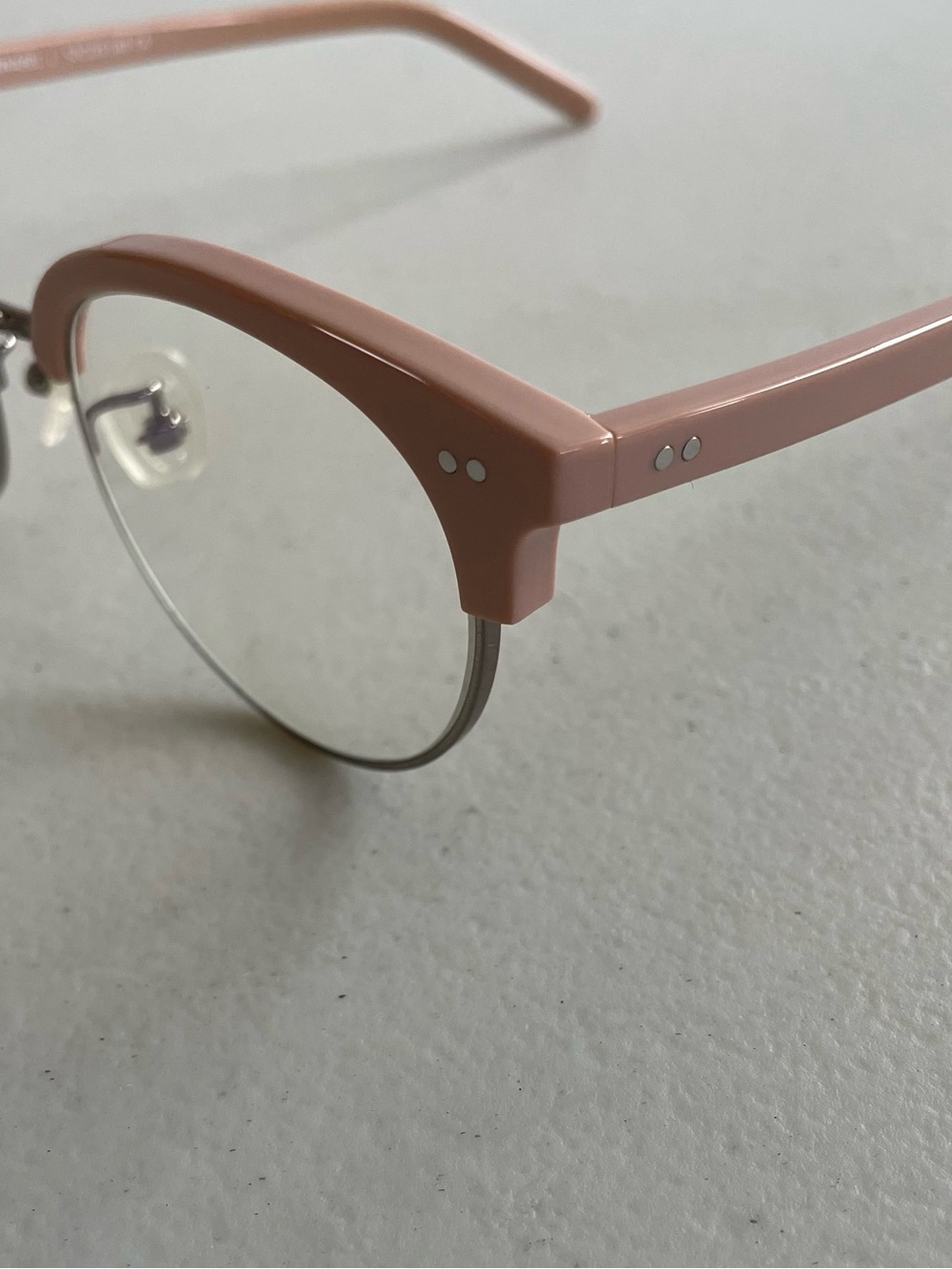 Eyebuydirect Anabel Eyeglasses Frames Only Pink Acetate and Metal Full Rim - Picture 6 of 7